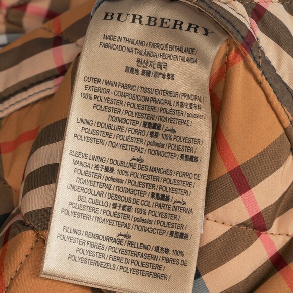 Burberry Baughton Navy Belted Hooded Quilted Coat - Picture 15 of 16